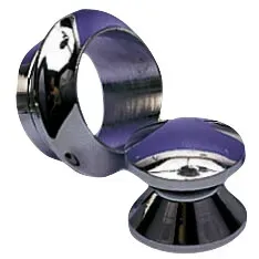 Marin & Fritid rosett med knopp 19mm förkromad mässing