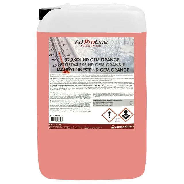 AD Glykol HD OEM Orange kylarglykol 25L