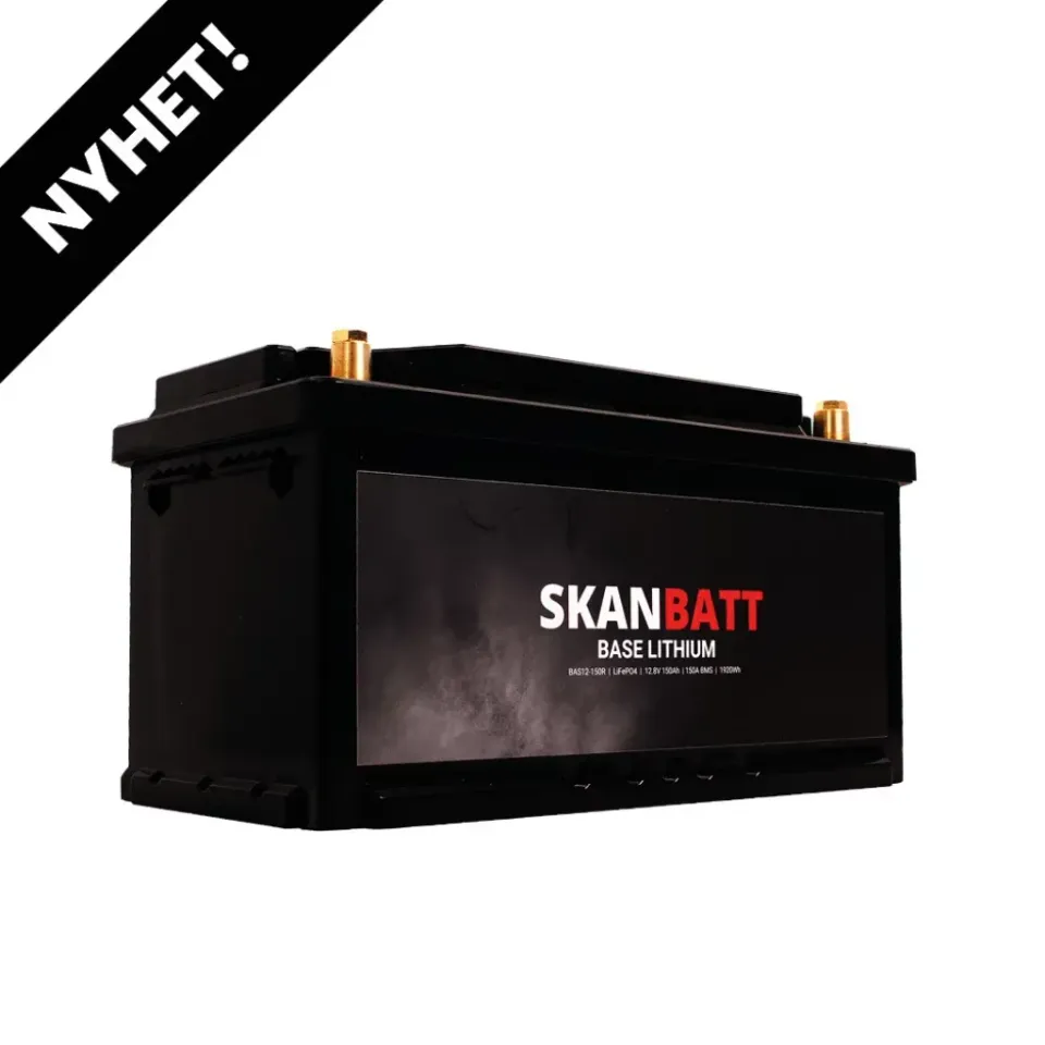 Skanbatt Base Lithium 12V 150Ah litiumbatteri husbil