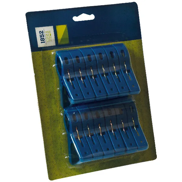 Marin & Fritid 1852 klämma 25mm blå 12-pack