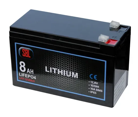 SBL Lithium litiumbatteri 12V 8Ah LFP