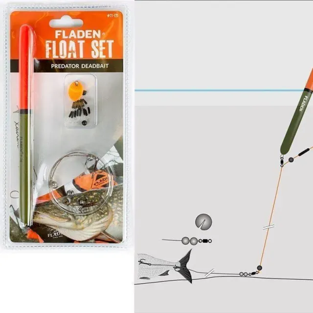 Marin & Fritid Deadbait Float-set flötesmete gädda