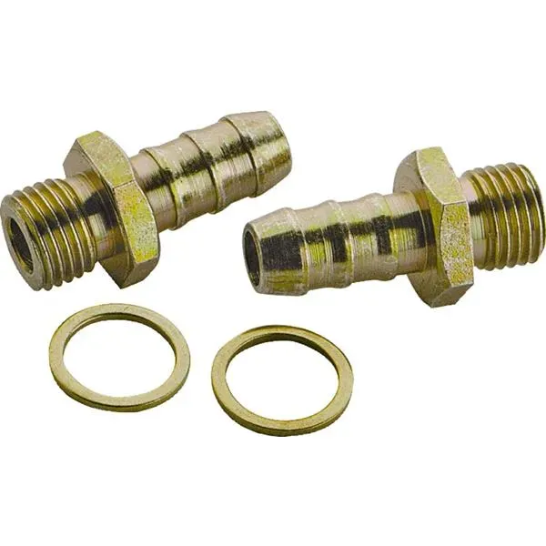 Marin & Fritid Rak koppling 10mm nippel 2-pack M14