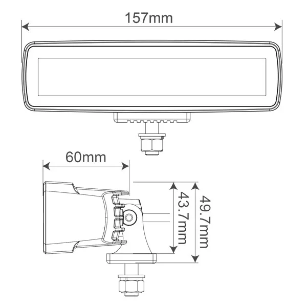 1852 LED däcksbelysning 30W 2880 lm