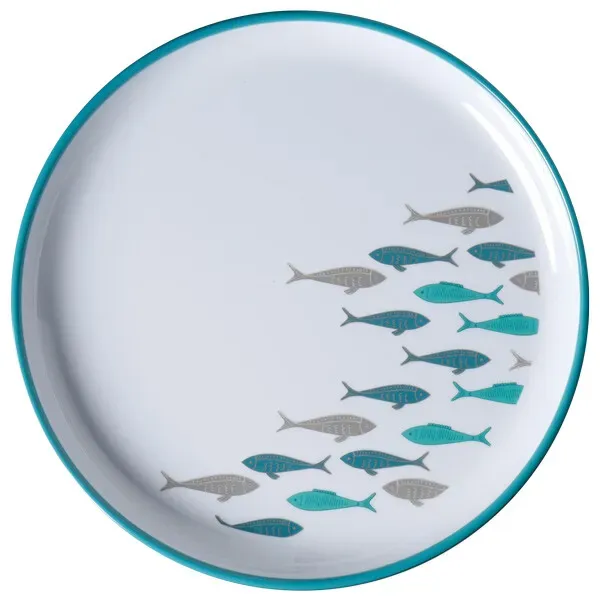 MB Coastal desserttallrik Ø21 cm melamin 6-pack