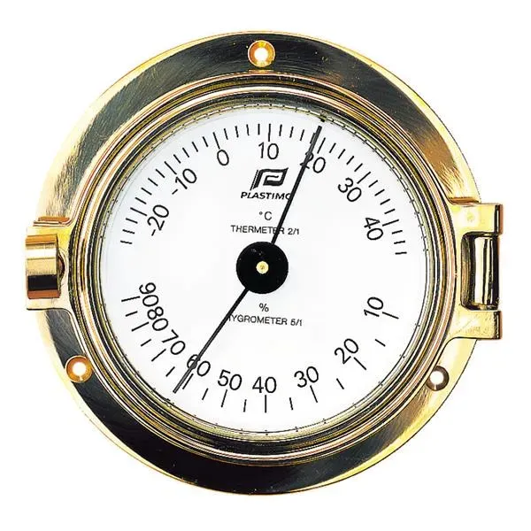Marin & Fritid termo-hygrometer mässing 3 tum Ø120 mm