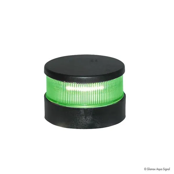 Aqua Signal 34 LED lanterna runtlysande grön svart 2 nm