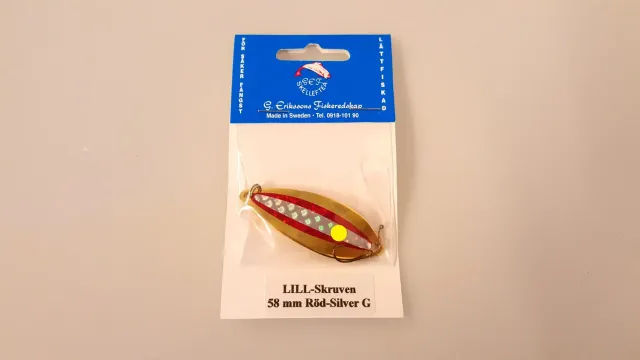 Lill-Skruven skeddrag 58 mm guld röd