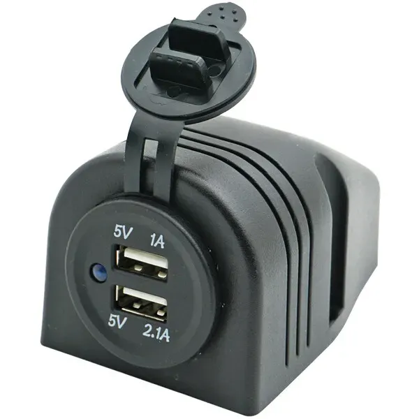 1852 påbyggnadspanel dubbelt USB-uttag 5V 2,1A