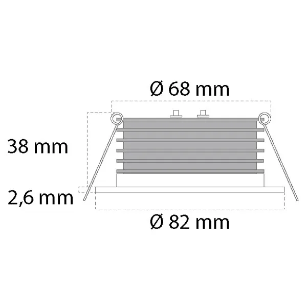 Casolux Malou RF spot vit/röd 10-32V