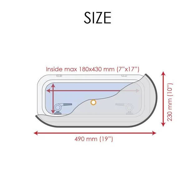 Waterline myggnät mörkläggning portlight 2-pack