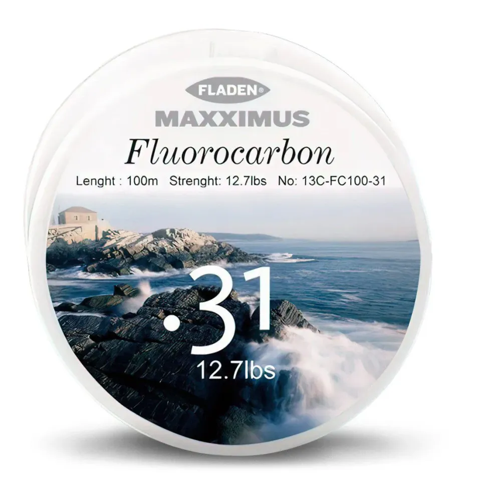Maxximus fluorocarbonlina 0,38 mm 100 m osynlig