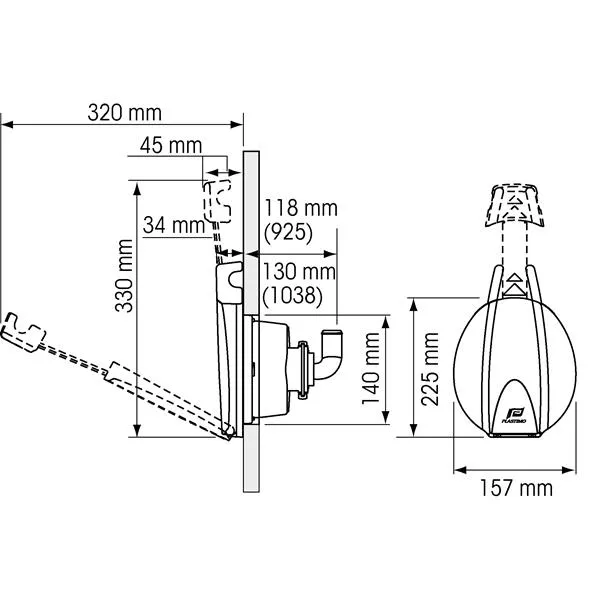 Länspump 925 manuell teleskophandtag 45 l/min