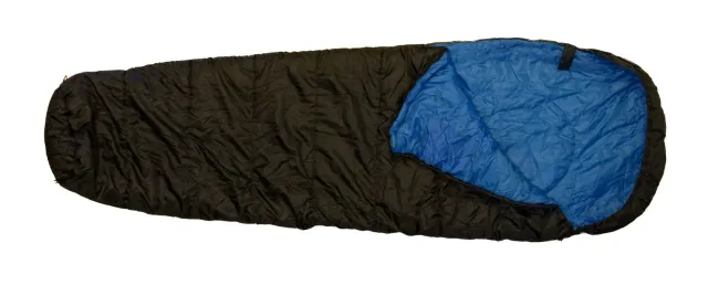Marin & Fritid Sleeping Bag Deluxe sovsäck svart blå