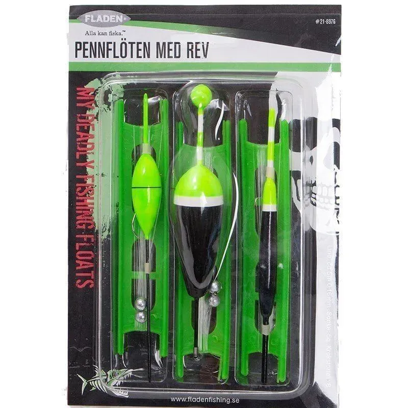 Marin & Fritid Flöte med vinda & rev 3p limegrön metrev