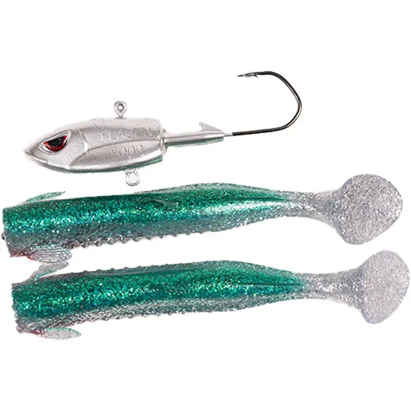 Big Single Shad jigg grön/silver 300 g