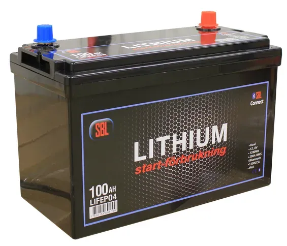 Marin & Fritid SBL SBL-12V100AHBLS litiumbatteri 12V 100Ah bluetooth