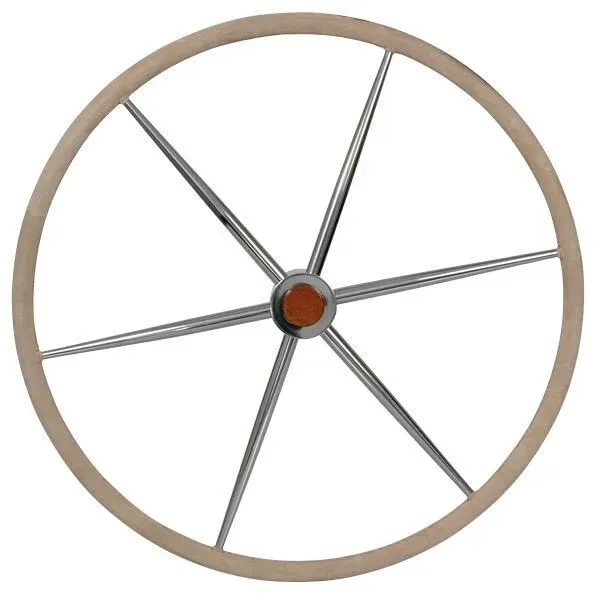 Marin & Fritid stålratt läder 70 cm rostfri