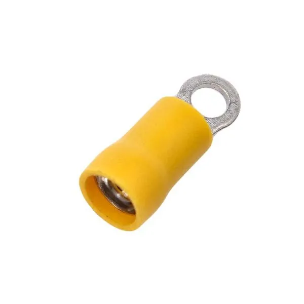 Marin & Fritid Ringkabelsko gul 4 mm 100-pack vinyl