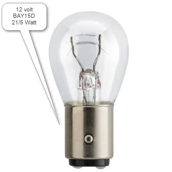 Marin & Fritid Glödlampa Bay15D 12 V 21/5 W