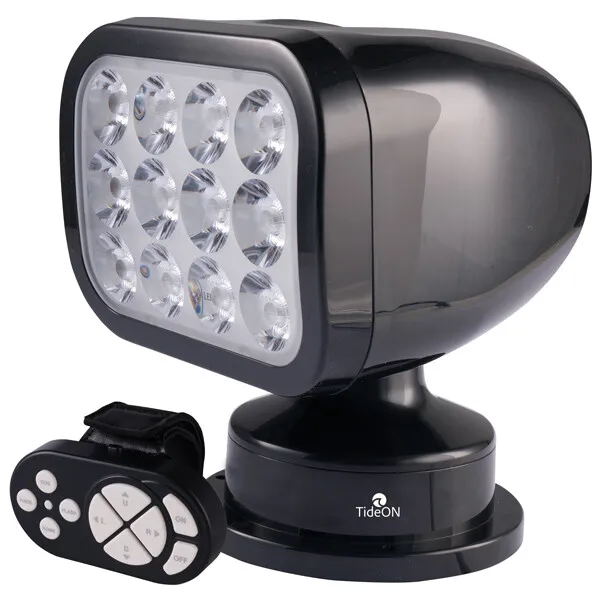 TideOn LED Söklampa vit trådlös fjärrkontroll strålkastare