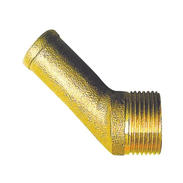 Marin & Fritid slangnippel 1" x 32 mm 45° mässing
