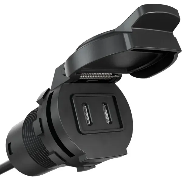 AquaAmp USB-C-uttag dubbelt 10–24 V 10 W
