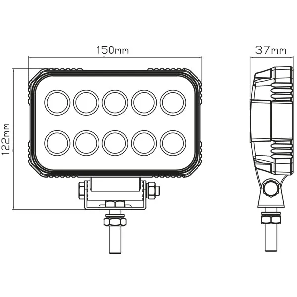 Marin & Fritid 1852 LED däcksbelysning 10-30V 6000K