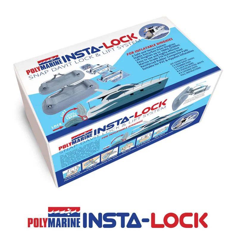 Marin & Fritid Insta-Lock gummibåtsdävert upp till 100 kg