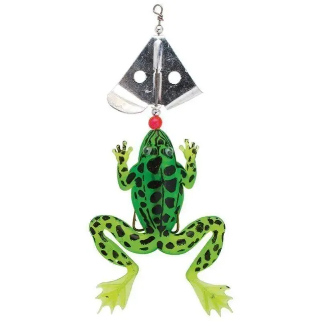 Groda bete roterande sked 130mm 15g green/black gädda