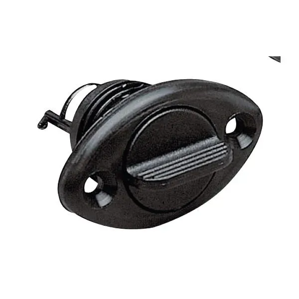 Marin & Fritid länsplugg nylon oval svart hullingar