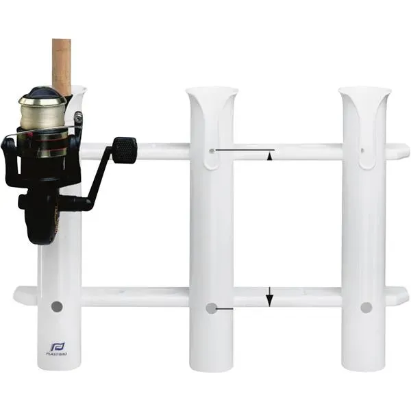 Marin & Fritid Spöställ 3 spön vit PVC