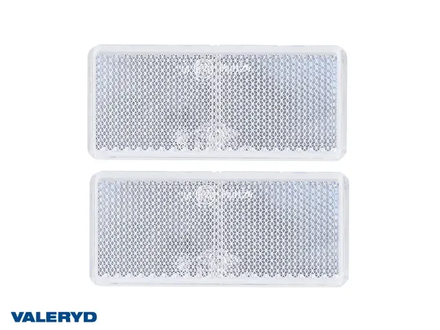 Marin & Fritid Reflex 90x40 mm vit självhäftande 2-pack