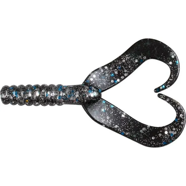 Marin & Fritid Double Tail 75mm Black flake jigg