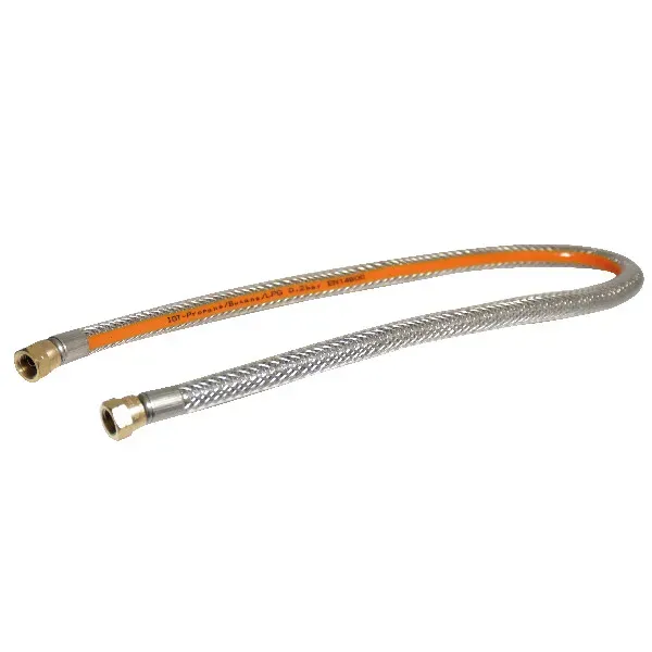 Marin & Fritid Gasolslang 1,0 m 1/4" stålarmerad