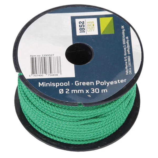 Marin & Fritid 1852 Minirulle lina röd 2mm 30m polyester