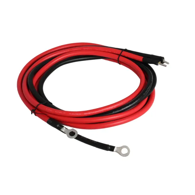 Marin & Fritid Solcellskabel 2 m 2x6mm2 med 8 mm ringsko