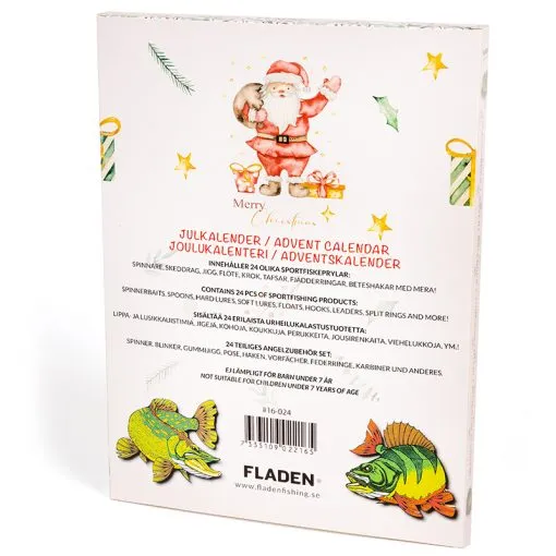 Marin & Fritid Julkalender fiskedrag 24 luckor spinnare