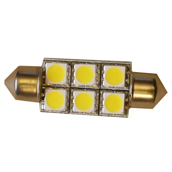LED spollampa 39 mm 10-30V varmvitt 90 lumen