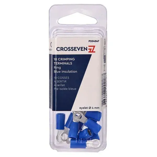 Marin & Fritid Ringkabelsko blå Ø4mm 10-pack