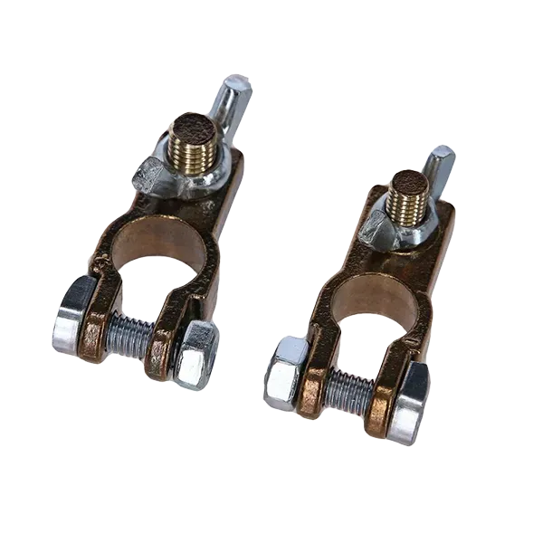 Crosseven batterikabelskor mässing 10mm/8mm vingmutter 2-pack