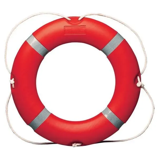 Marin & Fritid Livboj röd Ø75cm 4kg SOLAS-godkänd