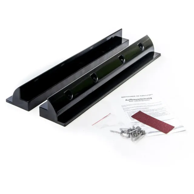 Wattstunde Spoiler solcell 55cm takmontering svart 2-pack