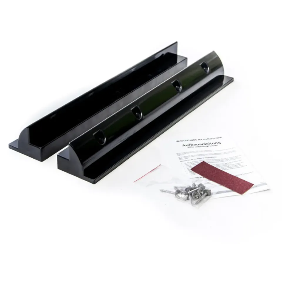 Wattstunde Spoiler solcell 55cm takmontering svart 2-pack