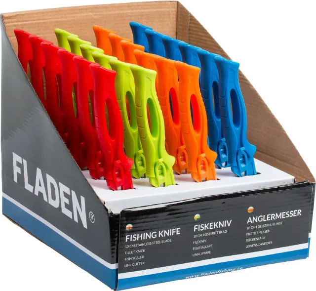 Marin & Fritid fiskekniv färgglad 24-pack display