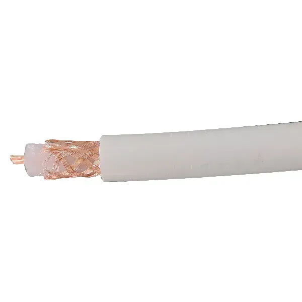 1852 VHF-kabel RG213 vit Ø10mm 100m rulle