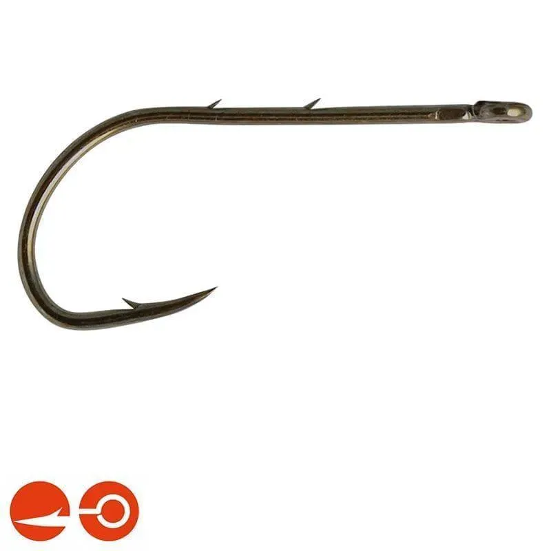 Marin & Fritid 7/0 enkelkrok brons hulling 100-pack