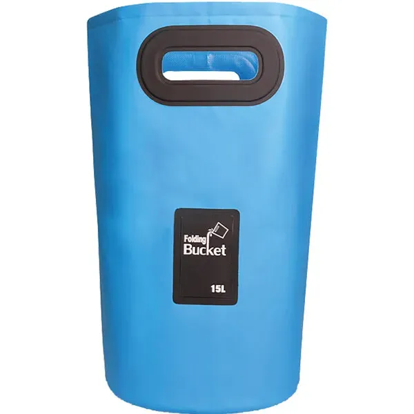 Marin & Fritid 1852 hopfällbar hink 15 liter blå PVC
