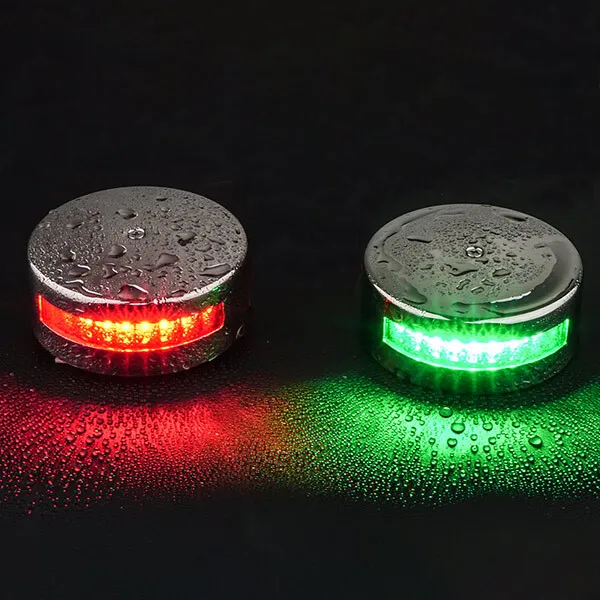 Marin & Fritid 1852 lanterna LED styrbord stålhus