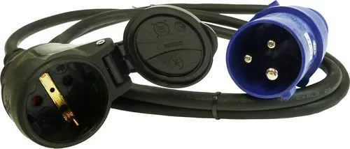 Marin & Fritid Övergångskabel CEE/Schuko adapter 1,5 m